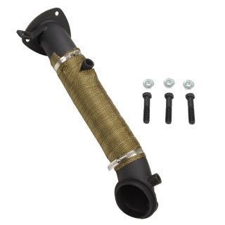 2015-2016 Chevy Duramax Diesel 6.6L 3" Stainless Black Downpipe Exhaust