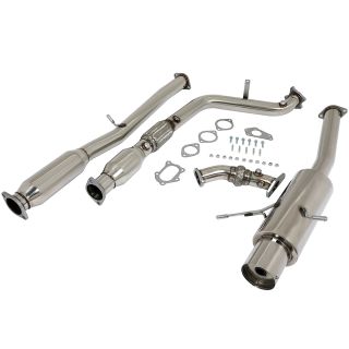 2002-2007 Subaru Impreza 4" Rolled Tip Racing Catback Downpipe Up Pipe Exhaust