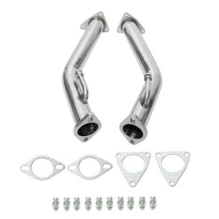 Decat Catless Straight Downpipe Exhaust for 09-18 Nissan 370z 08-13 Infiniti G37
