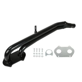 Black Stainless Exhaust Header for 79-85 MAZDA RX7 SA FB 1.1L