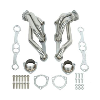 Stainless Exhaust Header for 1982-2002 Chevy GMC Small Block Blazer S10 2WD 283-400 V8