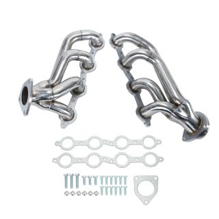 Shorty Header Exhaust for Chevy GMC 2002-2013 Trucks SUV 4.8L 5.3L 6.0L 6.2L
