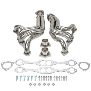 55-57 Chevy Bel Air SBC Mid Length Exhaust Header Stainless Steel