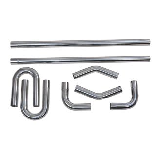 2.25 Inch DIY Custom Mandrel Tube Exhaust Pipe Kit 48 Inch Straight Pipe 8PCS