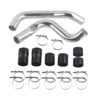 Polished 3" Intercooler Pipe & Boot Kit For 1999.5-2003 Ford 7.3L Powerstroke