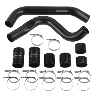 Black 3" Intercooler Pipe & Boot Kit For 1999.5-2003 Ford 7.3 7.3L Powerstroke