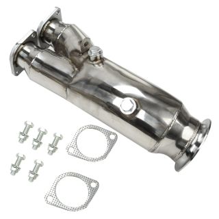 2011-2012 BMW N55 B30 E82 E88 E90 E92 Single Turbo Polished Exhaust Downpipe