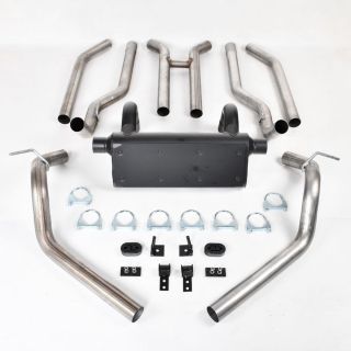 2.5" Crossmember Back Dual Exhaust System for 67-74 Chevy Camaro/Pontiac Firebird, 69-74 Chevrolet Nova