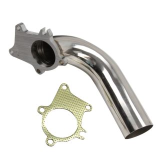 Universal Turbo Exhaust Downpipe 90 Degree 2.5" T3 T4 with Gasket