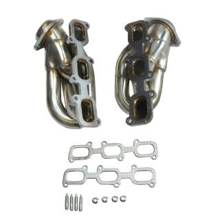 Short Stainles Header Exhaust Manifold for 2011-2015 Ford Mustang V6 D2C 3.7