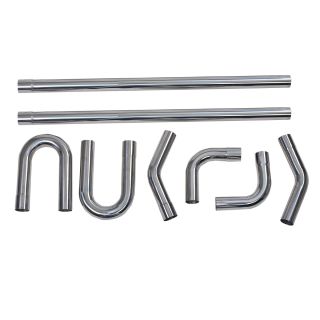 2 Inch DIY Custom Mandrel Tube Exhaust Pipe Kit 48 Inch Straight Pipe 8PCS