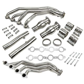 2005-2006 Pontiac GTO LS2 6.0L V8 Exhaust Header Manifold with Pipes Resonator Kit
