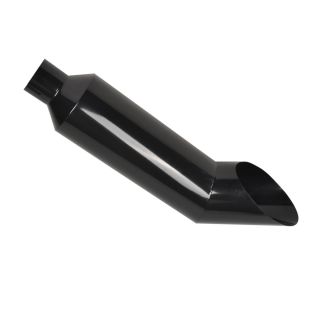 4" Inlet 7'' Outlet Miter Angle Cut Diesel Smoker Exhaust Stack Tip Black 36" Long