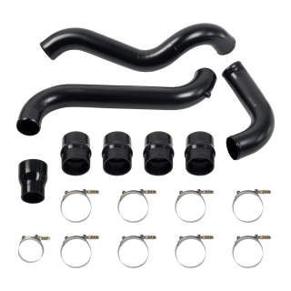Intercooler Pipe Kit & Boots For 2011-2016 GMC Chevrolet 6.6L LML Duramax Black