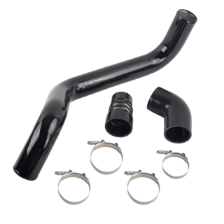 Black Hot Side Intercooler Pipe Hose For 04-10 GMC Chevy Duramax 6.6 LLY LBZ LMM
