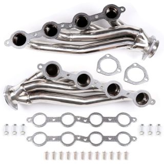 Shorty Stainless Exhaust Header for 2010-2015 Chevy Chevelle Camaro LS1 LS2 LS3 LS6