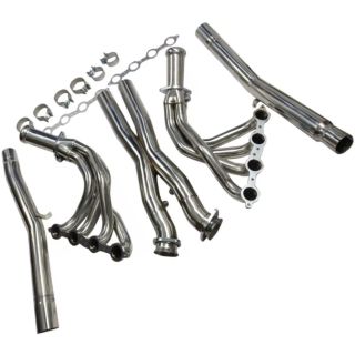 05-13 Chevy Corvette C6 LS2 LS3 Exhaust Header Manifold X-Pipe Kit Stainless Steel