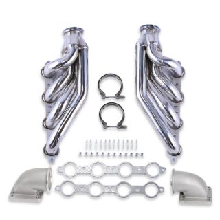 LS Turbo Exhaust Header for LS1 LS6 LSX GM V8 +Elbows T3 T4 to 3.0" V Band