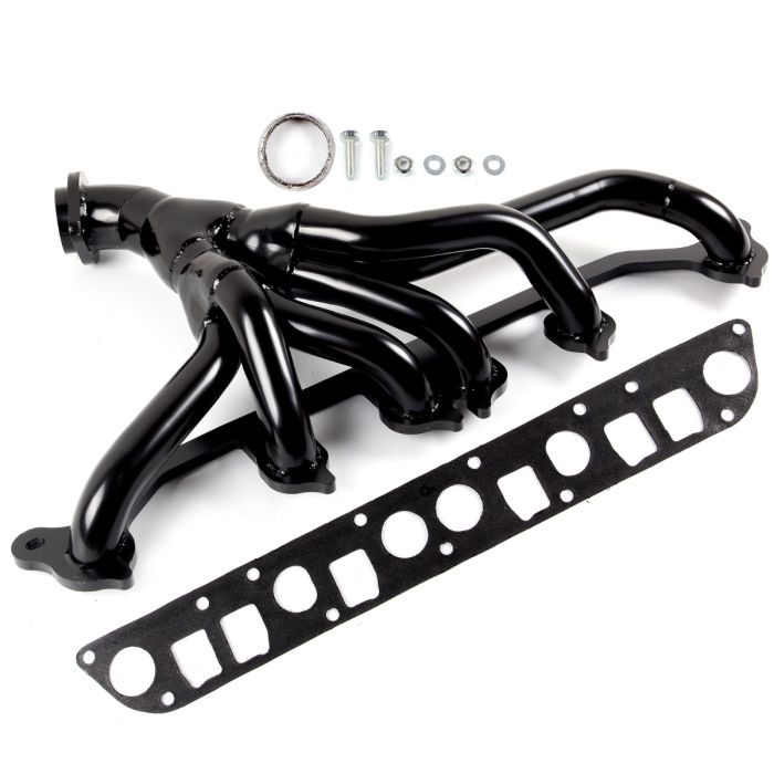 Black Exhaust Header Manifold for 1991-1999 Jeep Cherokee XJ Wrangler 4.0L