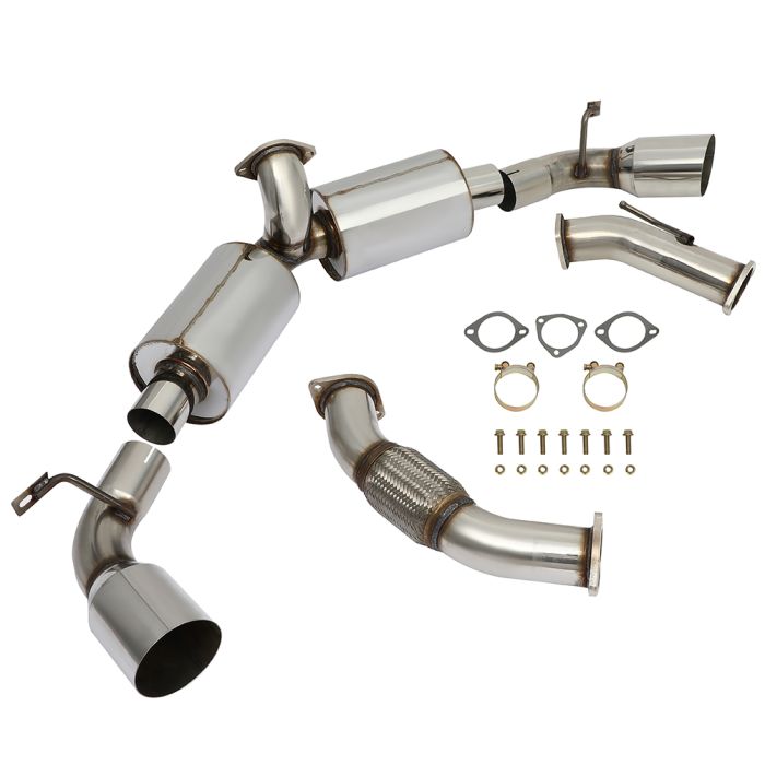 4.5 inch 1991-1995 Toyota MR2 2.0L Dual Tip Muffler Catback Cat Back Exhaust System Kit