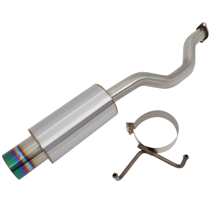 4 inch 1996-2000 Honda Civic EX LX 1.6L Axleback Burnt Tip Muffler Exhaust System