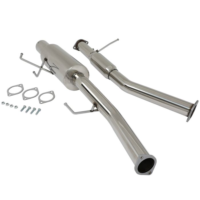 4 inch 1989-1994 Nissan 240SX 2.4L Rounded Tip Muffler Pipe Catback Exhaust System