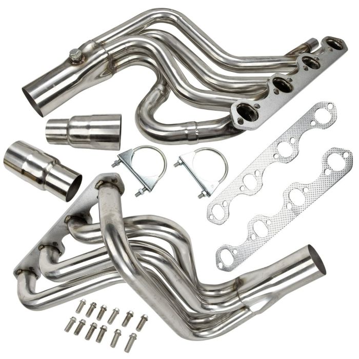 1987-1996 Ford F150 F250 Bronco 5.8L V8 Stainless Long Tube Header Exhaust Manifold 