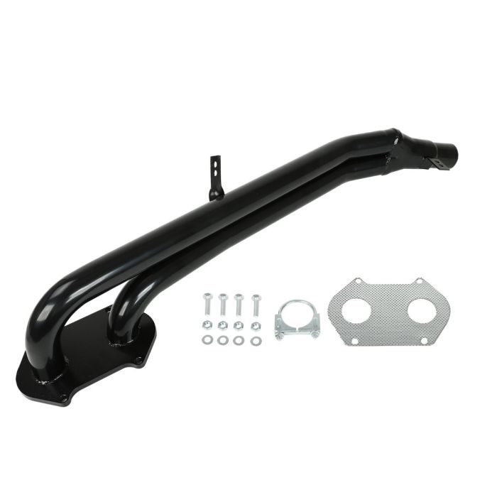 1979-1985 Mazda RX7 SA FB 1.1L 12A Exhaust Header Manifold Black Stainless Steel