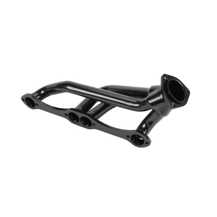 Black Exhaust Header for 1982-2002 Chevy GMC Small Block Blazer S10 2WD 283-400 V8