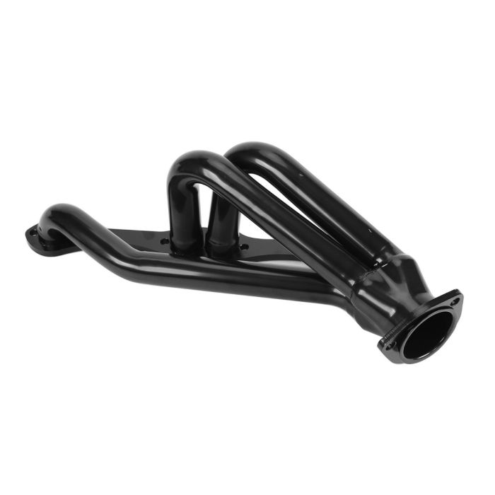 Black Exhaust Header for 1982-2002 Chevy GMC Small Block Blazer S10 2WD 283-400 V8