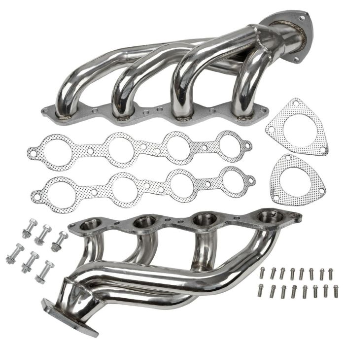 Chevy GMC Avalanche Silverado 00-06 4.8L 5.3L V8 Stainless Exhaust Header