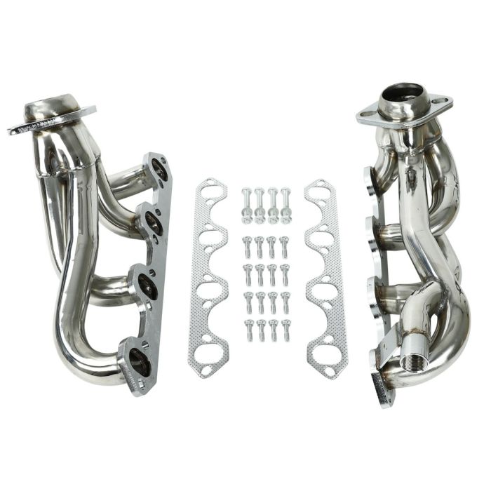 Ford F150 F250 Bronco 87-96 5.8L V8 Shorty Stainless Exhaust Manifold Header