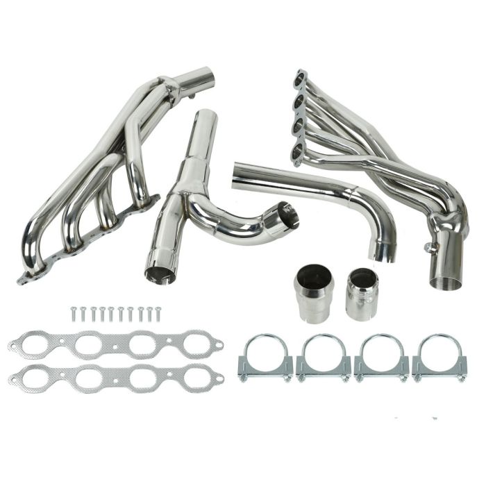 Chevy GMC 14-17 Long Tube Stainless Steel Header w/Y Pipe 5.3L 6.2L