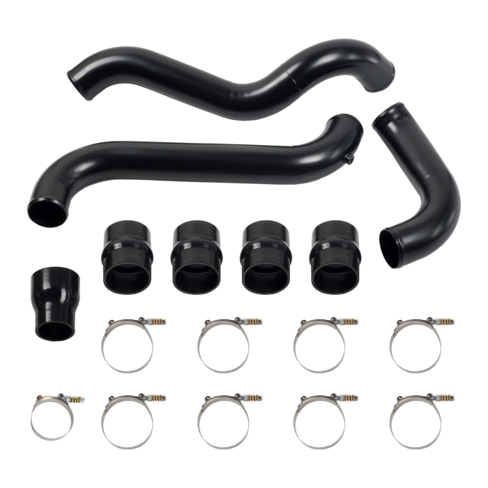 Intercooler Pipe Kit & Boots For 2011-2016 GMC Chevrolet 6.6L LML Duramax Black