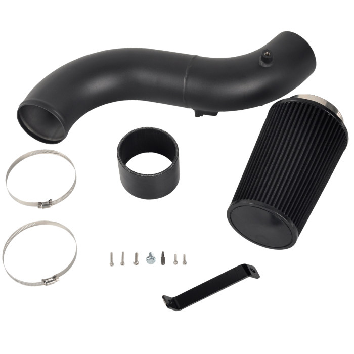 Black Cold Air Intake & Oiled Filter Kit For 13-16 Chevy GMC 6.6L V8 LML Duramax