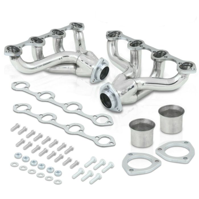 Ford V8 SBC Small Block Hugger Short Header Exhaust Manifold